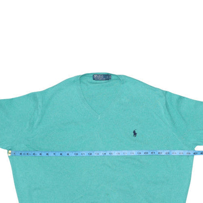 Mens UK Size M Ralph Lauren Green Pullover Jumper