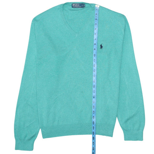 Mens UK Size M Ralph Lauren Green Pullover Jumper