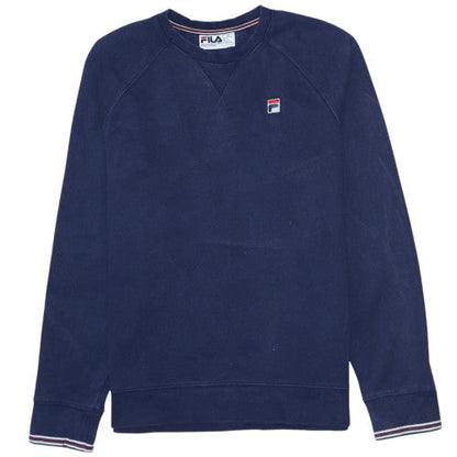 Mens UK Size S FILA Blue Pullover Sweatshirt