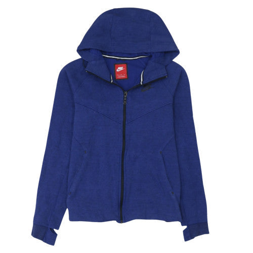 Mens UK Size M Nike Blue Full Zip Hoodie