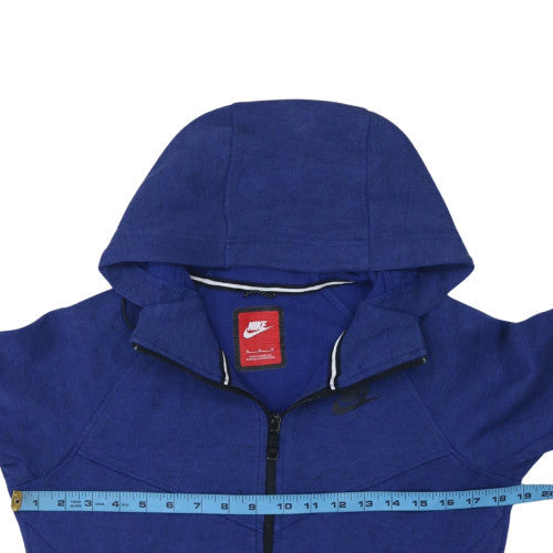 Mens UK Size M Nike Blue Full Zip Hoodie