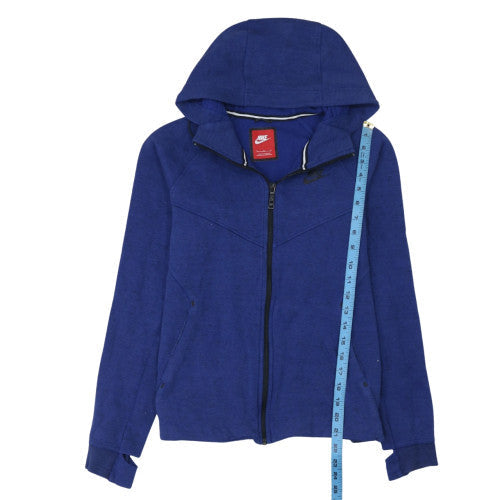 Mens UK Size M Nike Blue Full Zip Hoodie