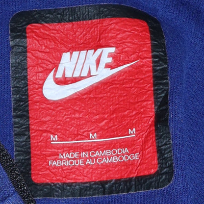 Mens UK Size M Nike Blue Full Zip Hoodie