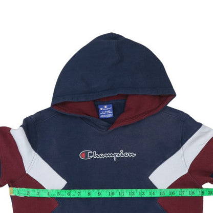 Champion Boys Blue Colourblock Pullover Hoodie XL 13-14 Years