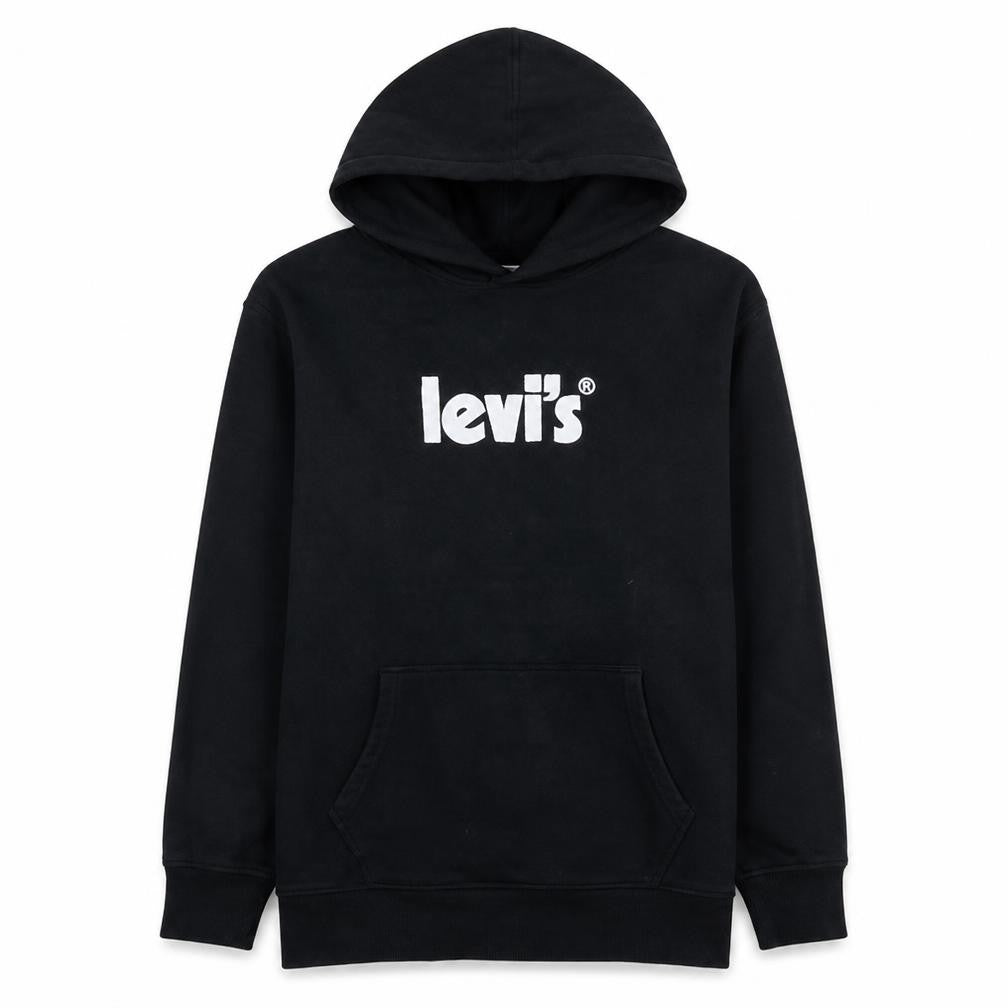 Mens UK Size L Levi's Black Pullover Hoodie
