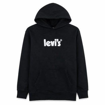 Mens UK Size L Levi's Black Pullover Hoodie