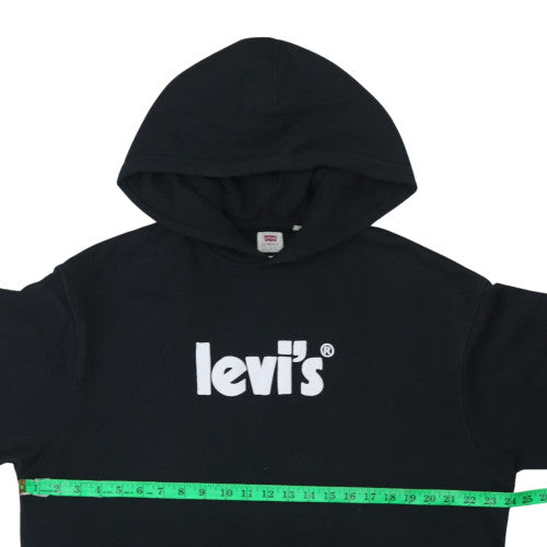 Mens UK Size L Levi's Black Pullover Hoodie