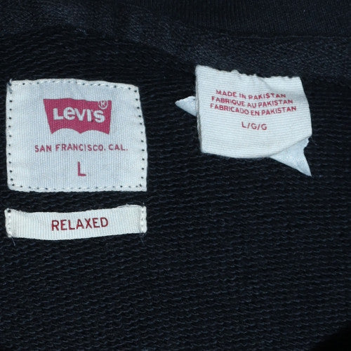 Mens UK Size L Levi's Black Pullover Hoodie