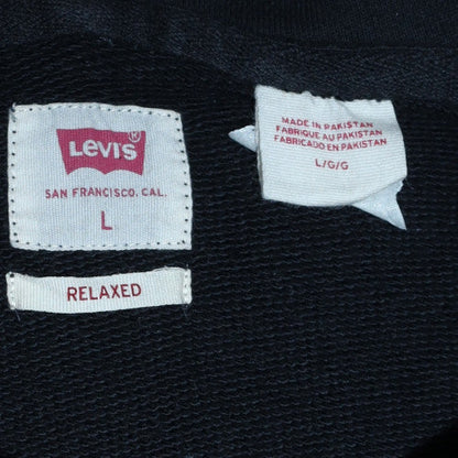 Mens UK Size L Levi's Black Pullover Hoodie