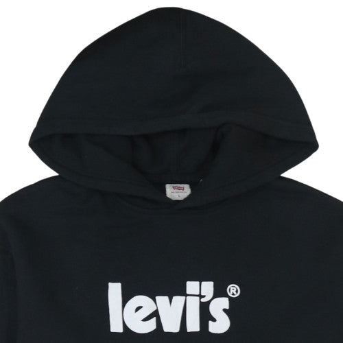 Mens UK Size L Levi's Black Pullover Hoodie