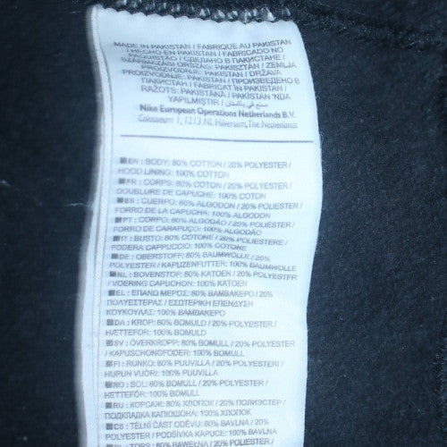 Mens UK Size S Nike Black Full Zip Hoodie