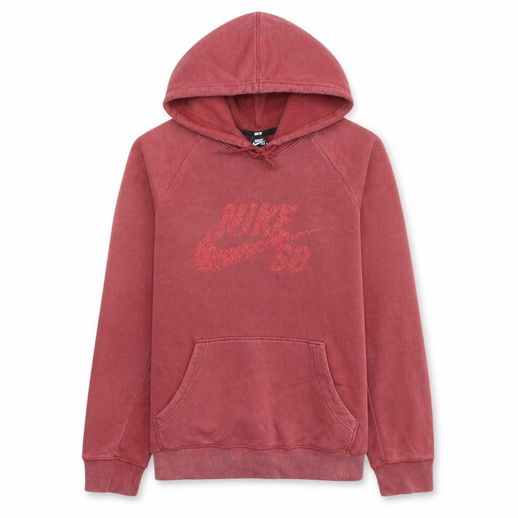 Womens UK Size L Nike Red Pullover Hoodie