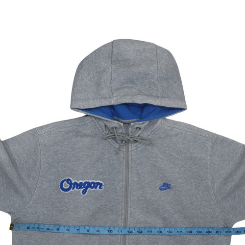 Mens UK Size L Nike Grey Full Zip Hoodie