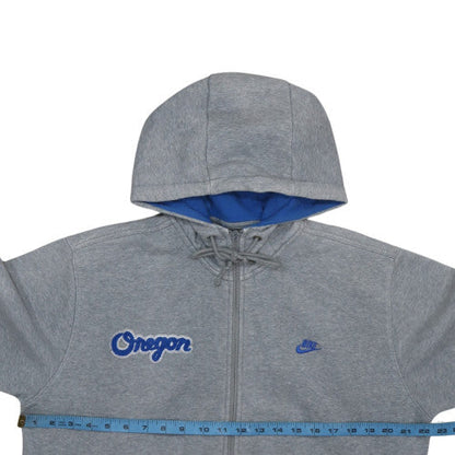 Mens UK Size L Nike Grey Full Zip Hoodie