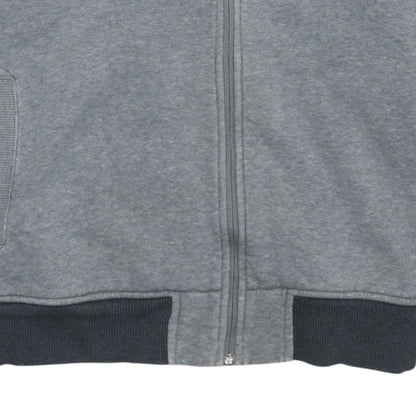 Mens UK Size L Nike Grey Full Zip Hoodie