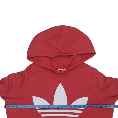 Womens UK Size 16 adidas Red Pullover Hoodie