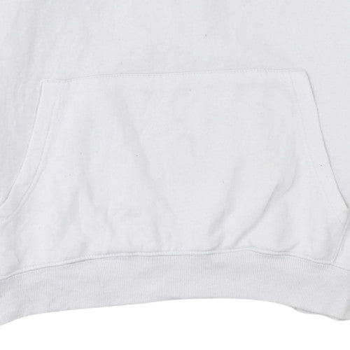 Mens UK Size M FILA White Pullover Hoodie