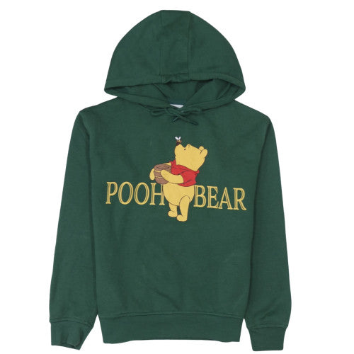 Womens UK Size 2XS Disney Green Pullover Hoodie