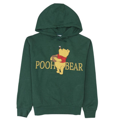 Womens UK Size 2XS Disney Green Pullover Hoodie