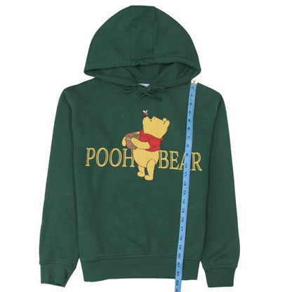 Womens UK Size 2XS Disney Green Pullover Hoodie