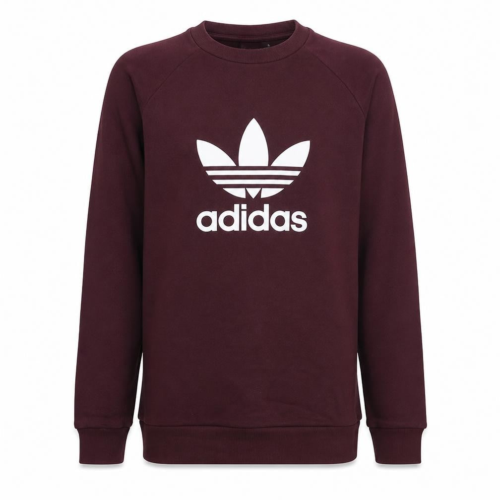 Mens UK Size M adidas Brown Pullover Sweatshirt