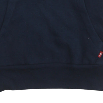 Levi's Boys Blue Pullover Hoodie 14 Years Logo Graphic Long Sleeve
