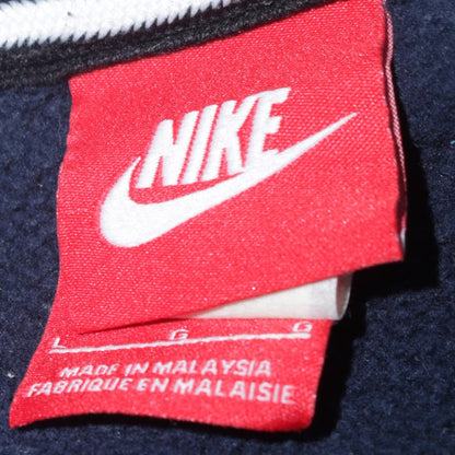 Mens UK Size L Nike Blue Full Zip Hoodie