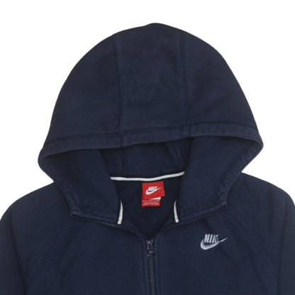 Mens UK Size L Nike Blue Full Zip Hoodie