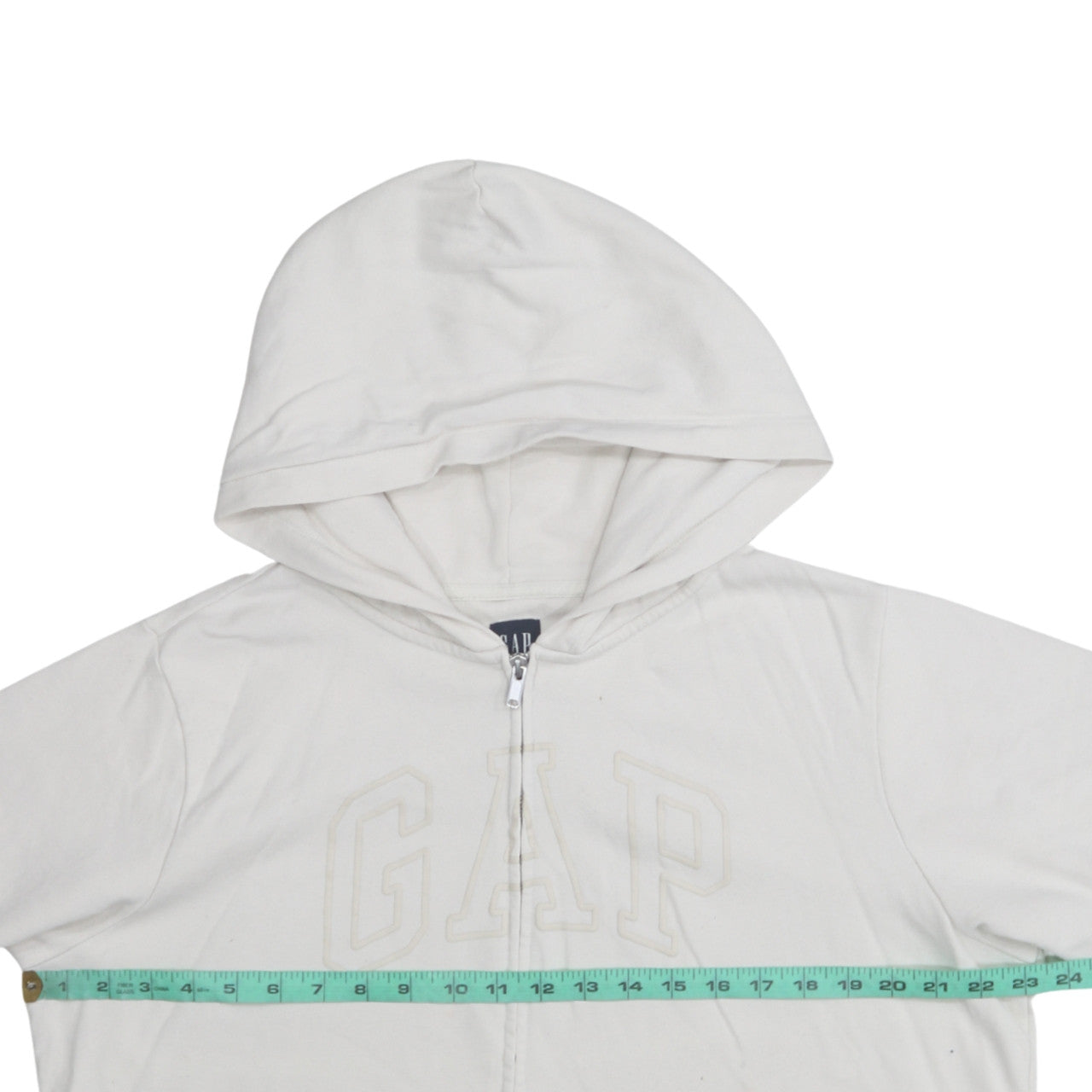 Mens UK Size XL Gap Ivory Full Zip Hoodie