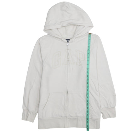 Mens UK Size XL Gap Ivory Full Zip Hoodie