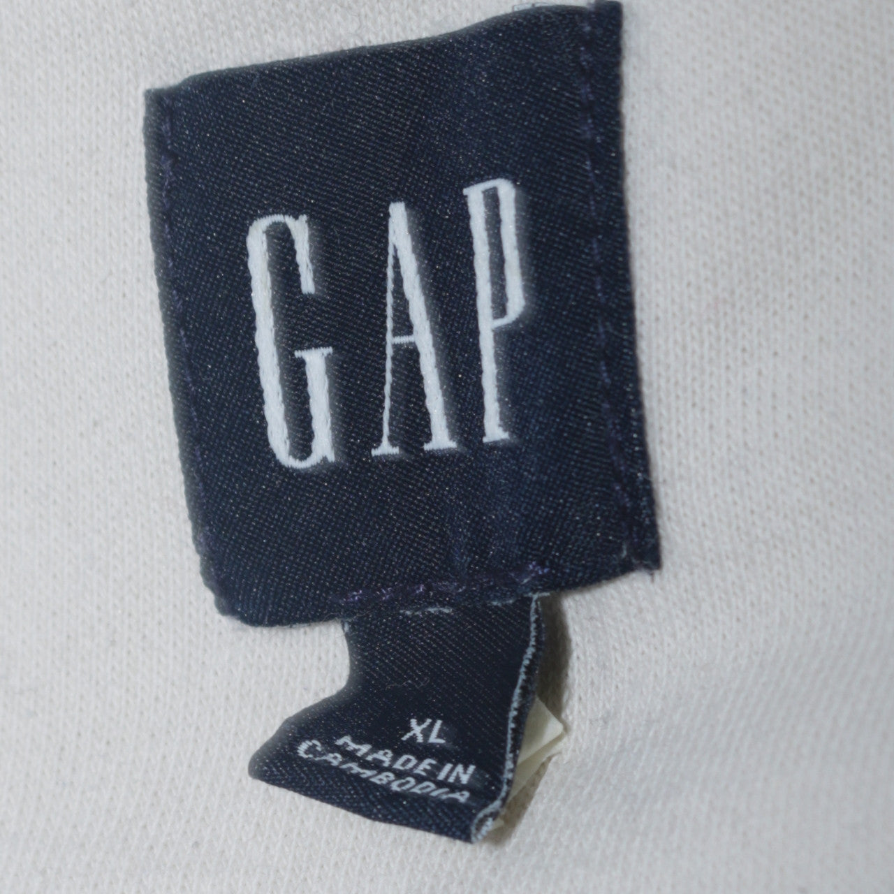 Mens UK Size XL Gap Ivory Full Zip Hoodie