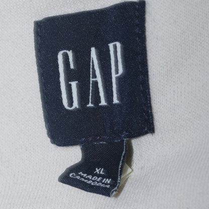 Mens UK Size XL Gap Ivory Full Zip Hoodie