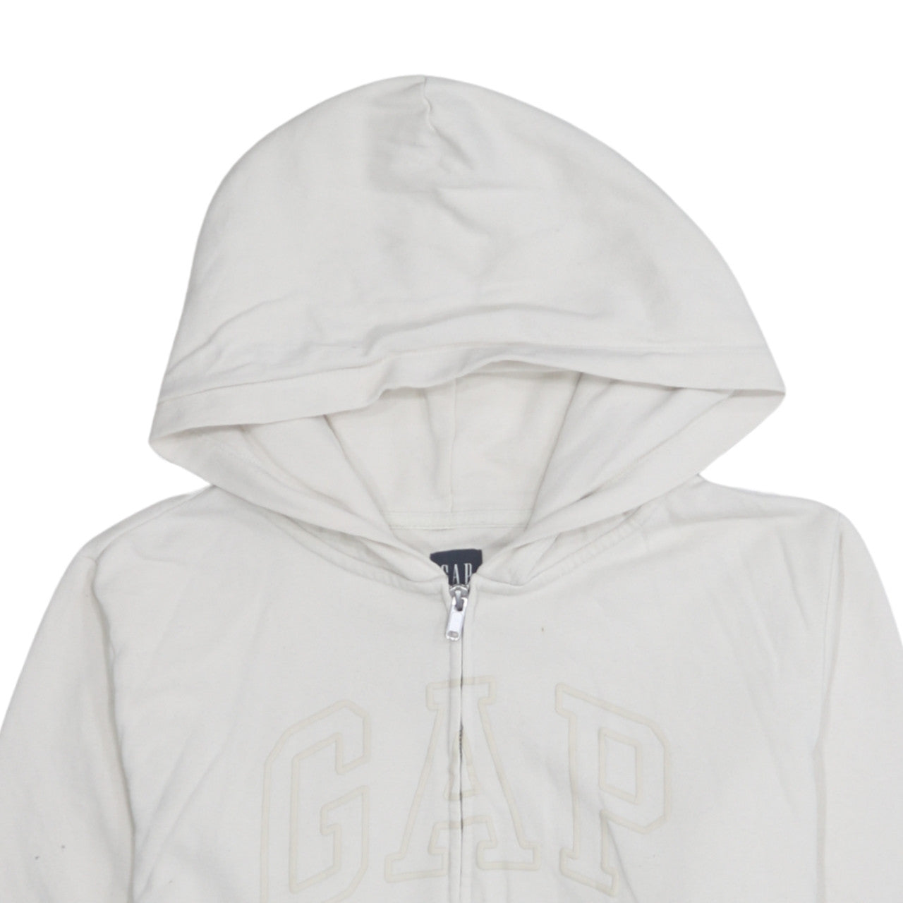 Mens UK Size XL Gap Ivory Full Zip Hoodie