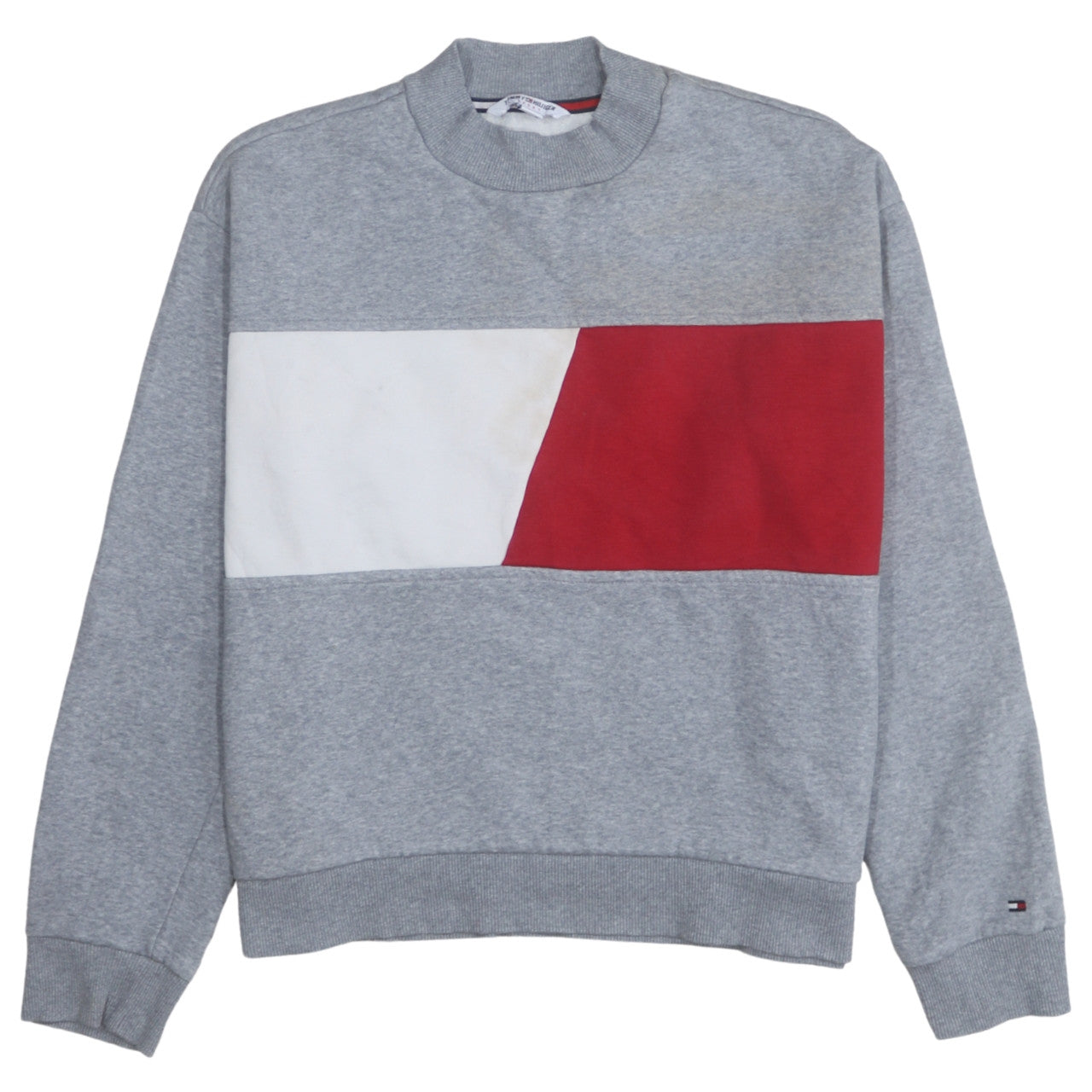 Womens UK Size M Tommy Hilfiger Grey Pullover Sweatshirt