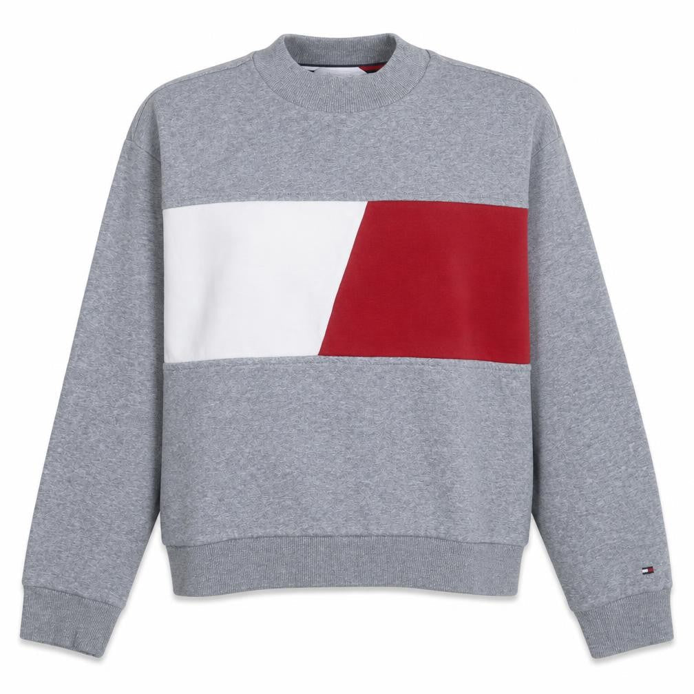 Womens UK Size M Tommy Hilfiger Grey Pullover Sweatshirt