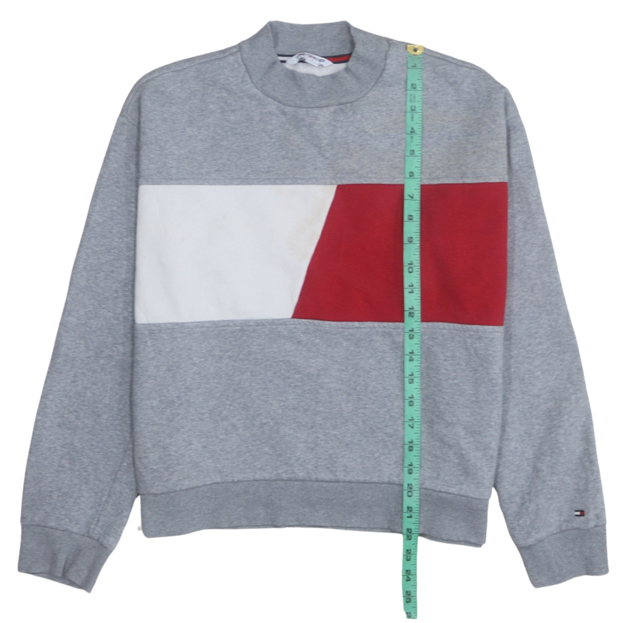 Womens UK Size M Tommy Hilfiger Grey Pullover Sweatshirt