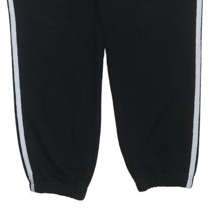 Adidas Women’s Black XL Jogger Trousers with White Stripes