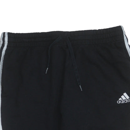 Adidas Women’s Black XL Jogger Trousers with White Stripes