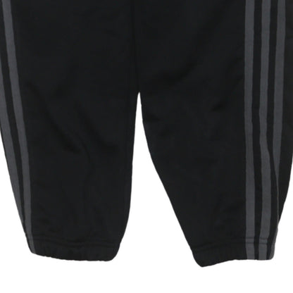 Adidas Boys Black Track Pants S Elastic Waist Jogger Trousers