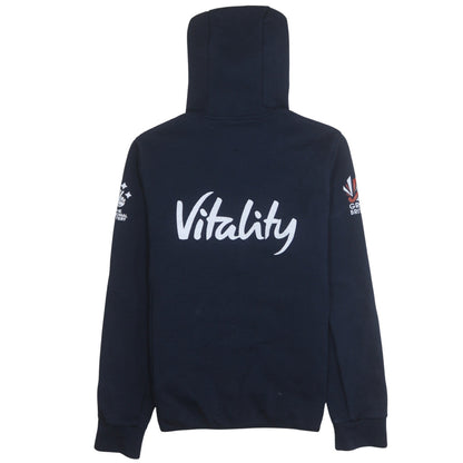 Teens UK Size 164 adidas Blue Full Zip Hoodie