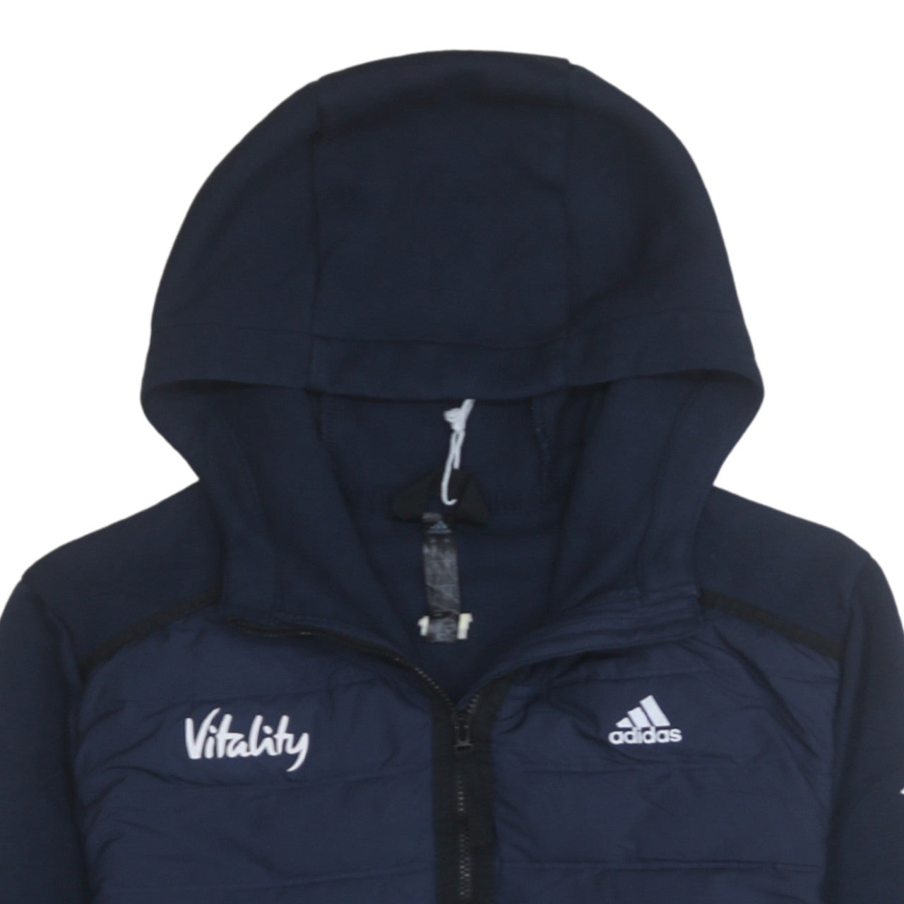 Teens UK Size 164 adidas Blue Full Zip Hoodie