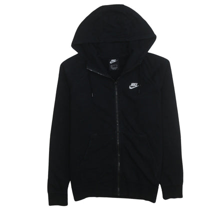 Womens UK Size S Nike Black Full Zip Hoodie