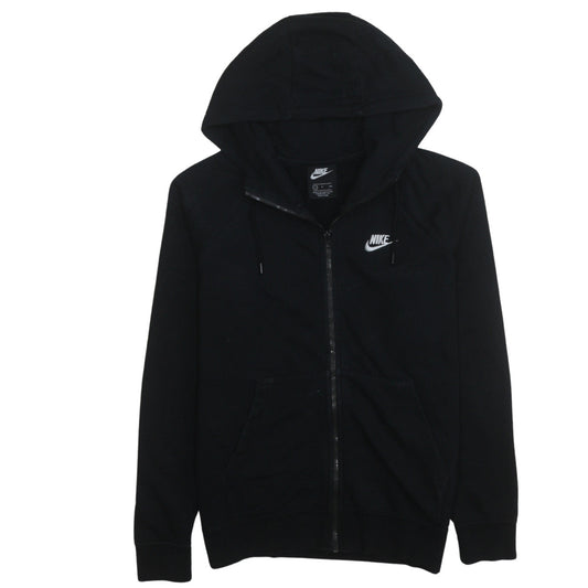 Womens UK Size S Nike Black Full Zip Hoodie