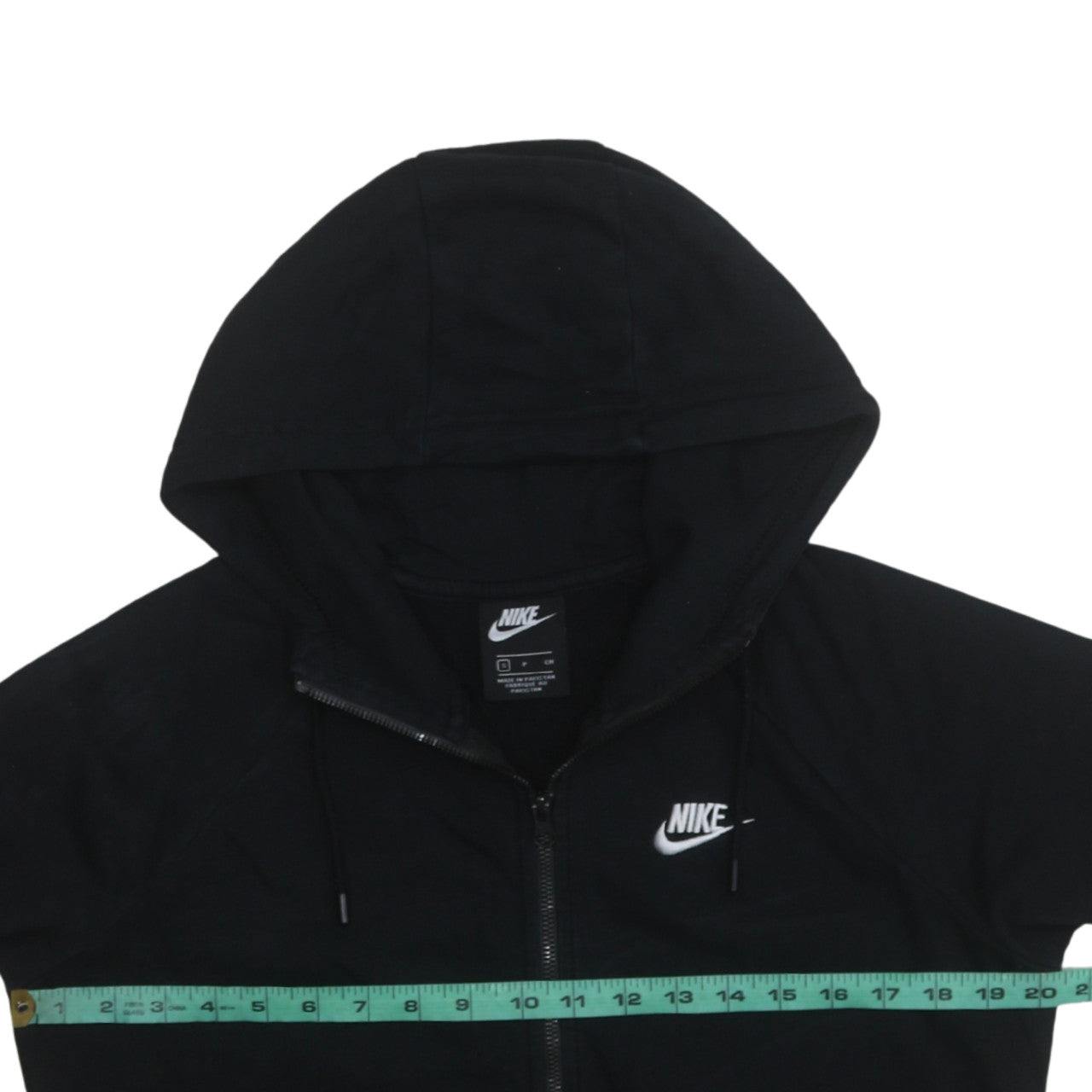 Womens UK Size S Nike Black Full Zip Hoodie