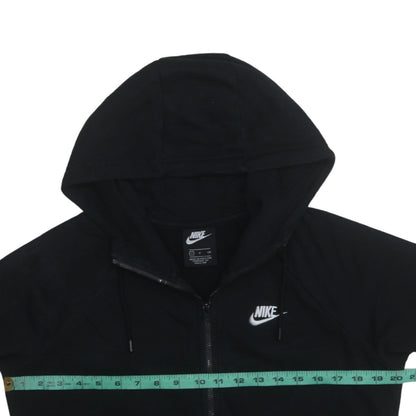 Womens UK Size S Nike Black Full Zip Hoodie