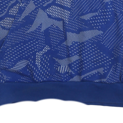 Adidas Men's Blue Pullover Hoodie Size M Sports Fleece Logo