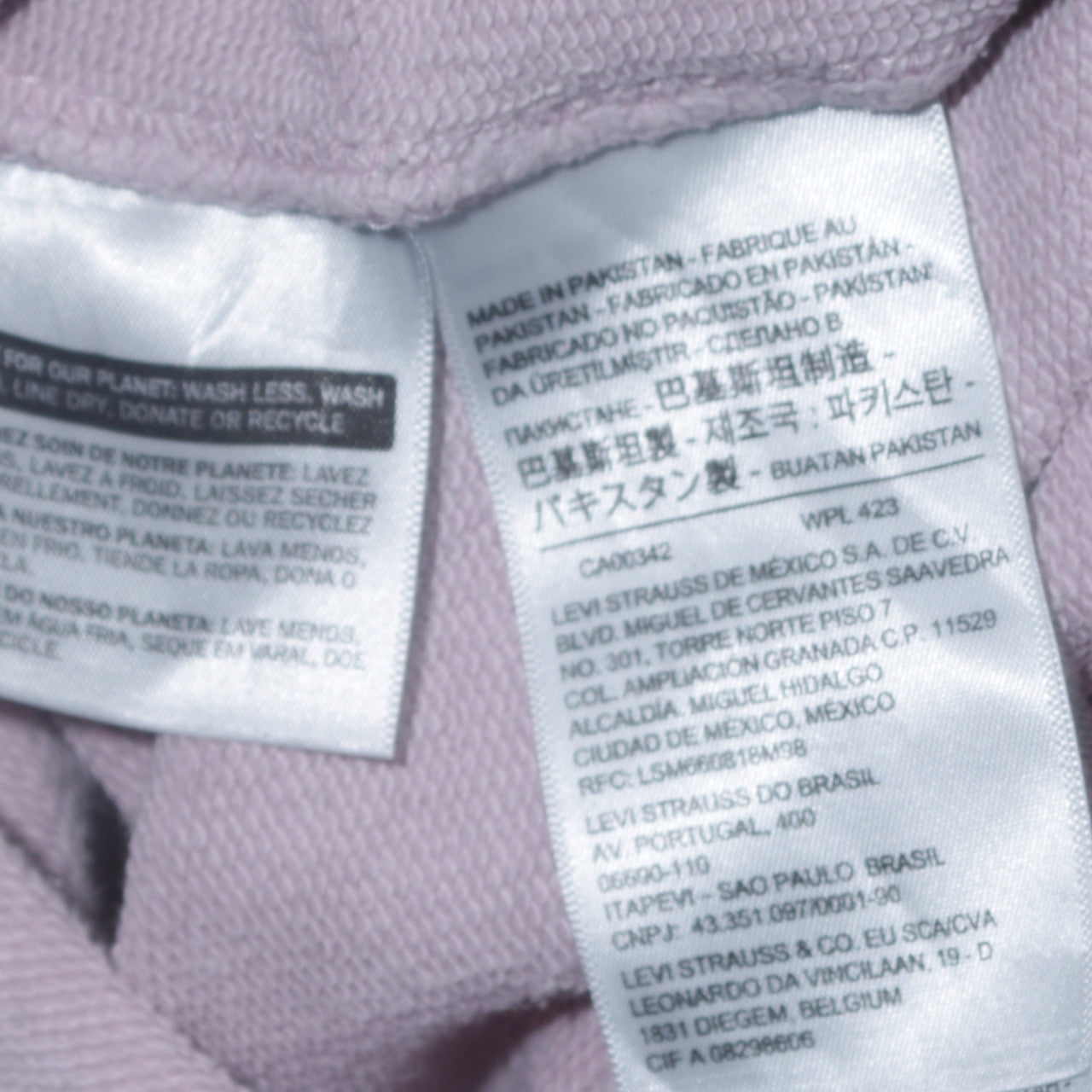 Womens UK Size L Levi's Pink Pullover Hoodie