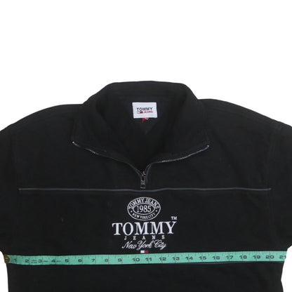 Mens UK Size S Tommy Jeans Black Pullover Sweatshirt