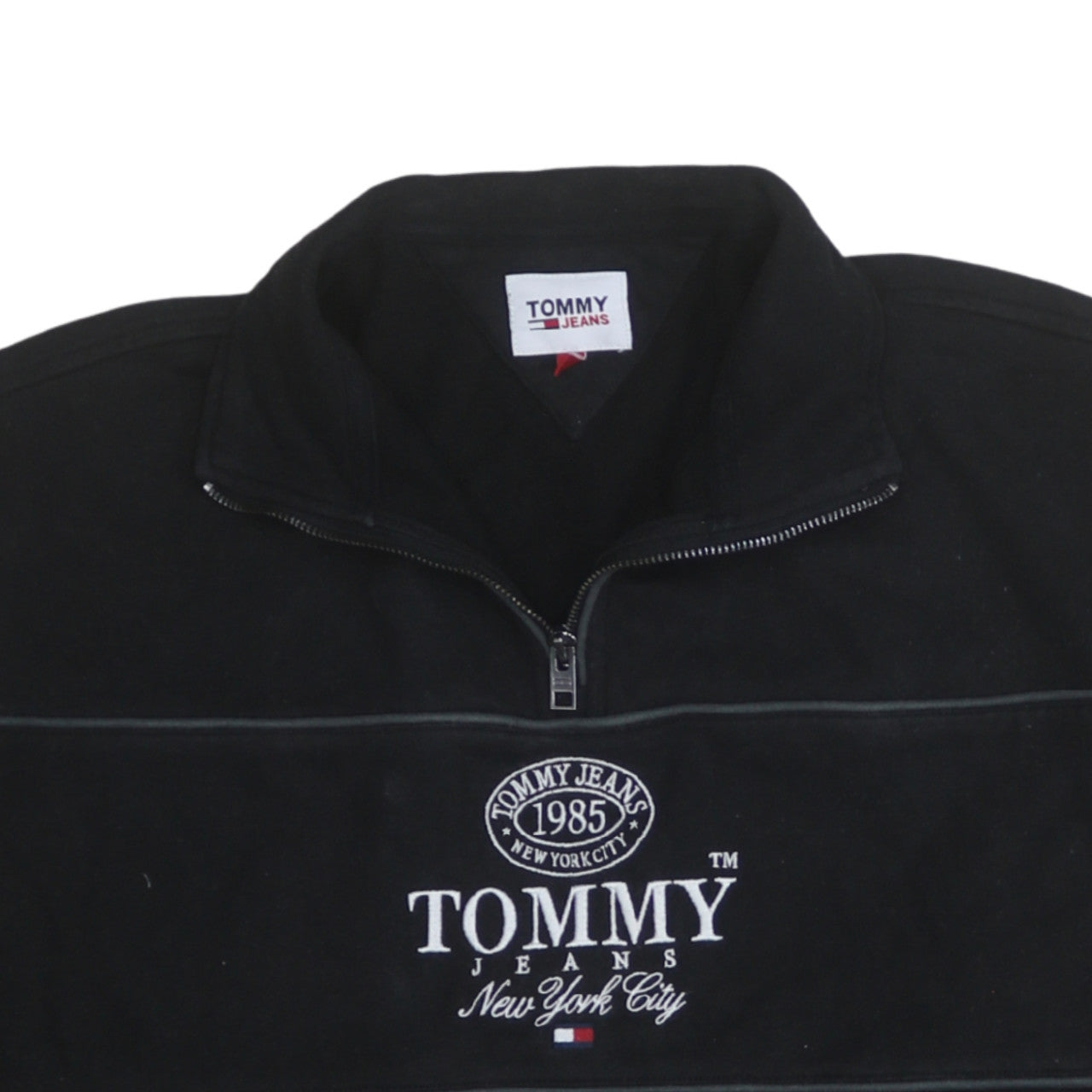 Mens UK Size S Tommy Jeans Black Pullover Sweatshirt