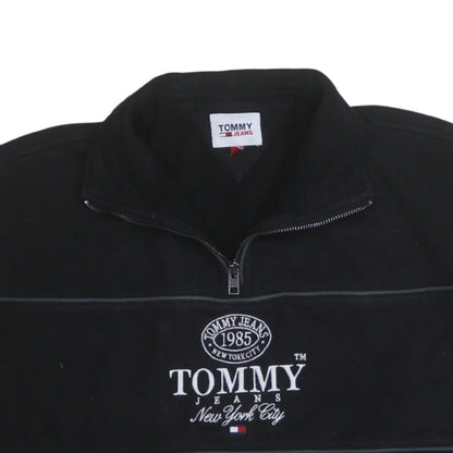 Mens UK Size S Tommy Jeans Black Pullover Sweatshirt